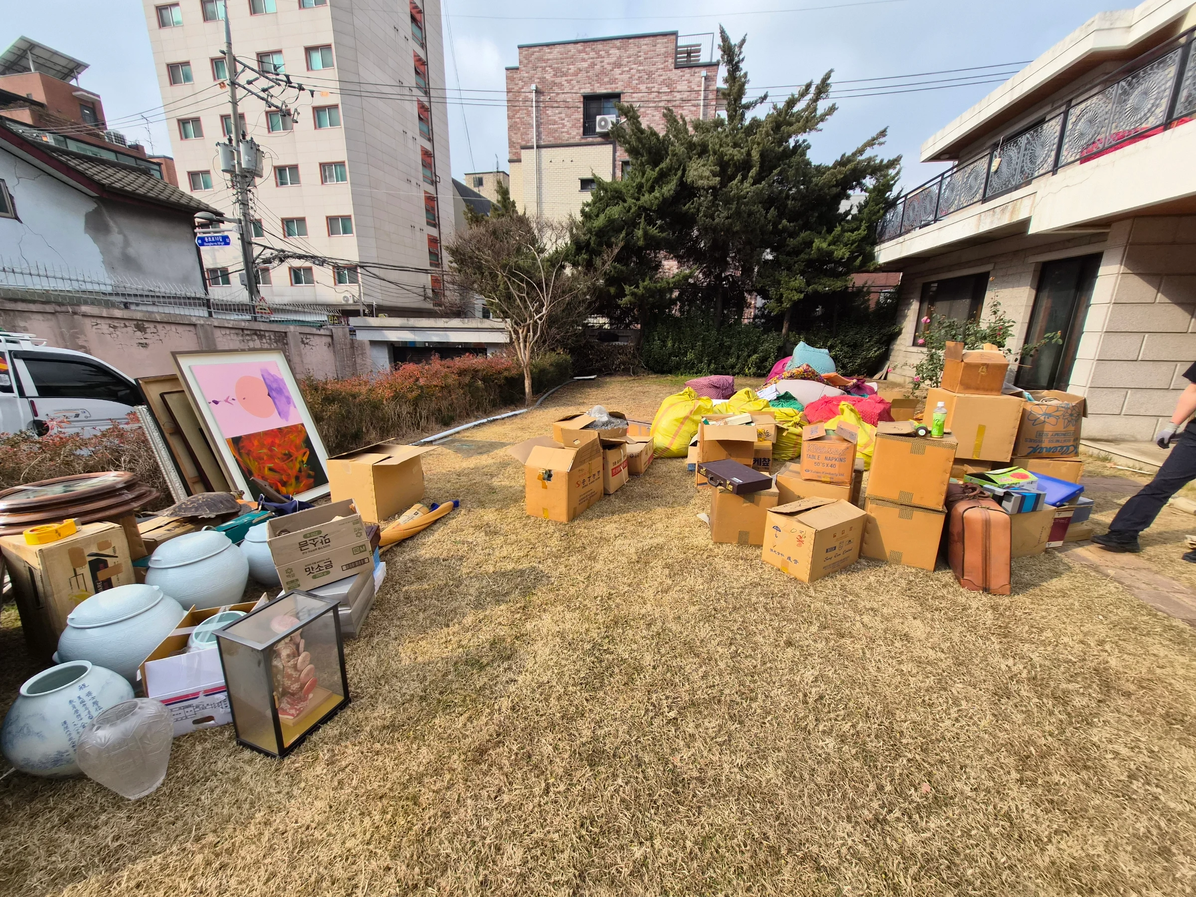 서울 용산구 이사 정리 작업 전